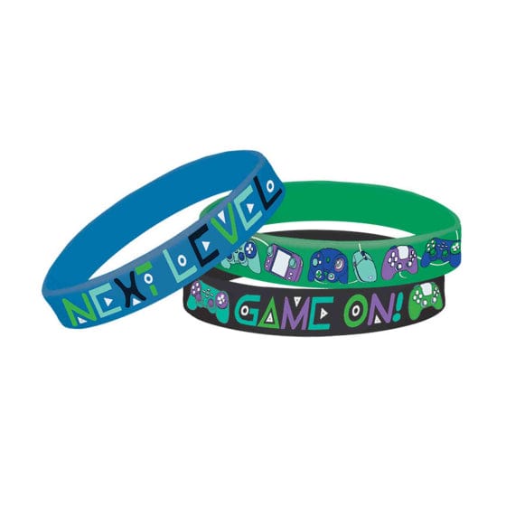Game On Rubber Bracelet 6pk
