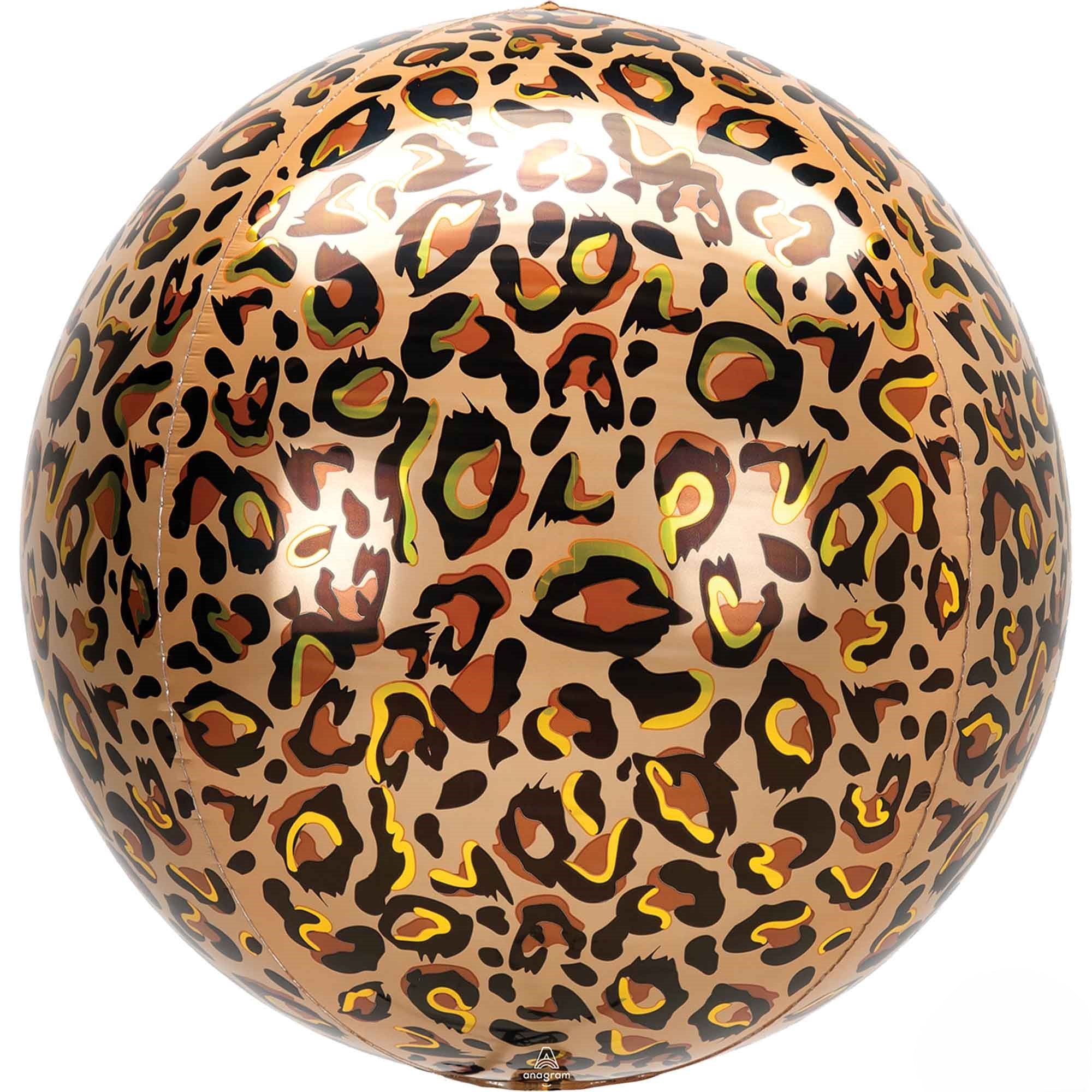 Leopard Print Orbz Balloon 38cm x 40cm