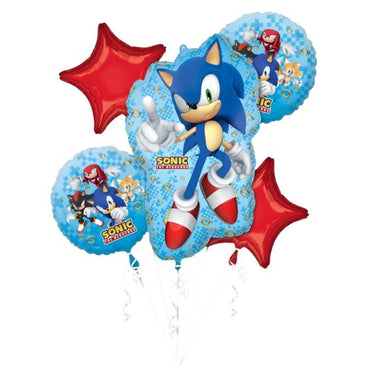Sonic the Hedgehog Balloon Bouquet 5pk
