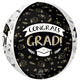 Congrats Grad Sketched Icons Orbz Balloon 38cm x 40cm Each