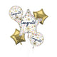 Confetti Sprinkles Congrats Balloon Bouquet 5pk
