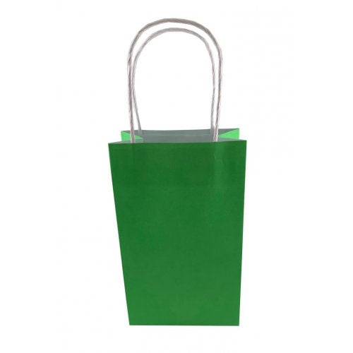 Lime Paper Party Bag 21.5cm x 13cm x 8cm 5pk
