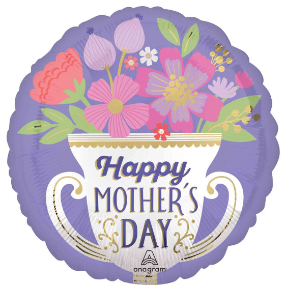 Happy Mother's Day Satin Trophy Foil Balloon 45cm Each