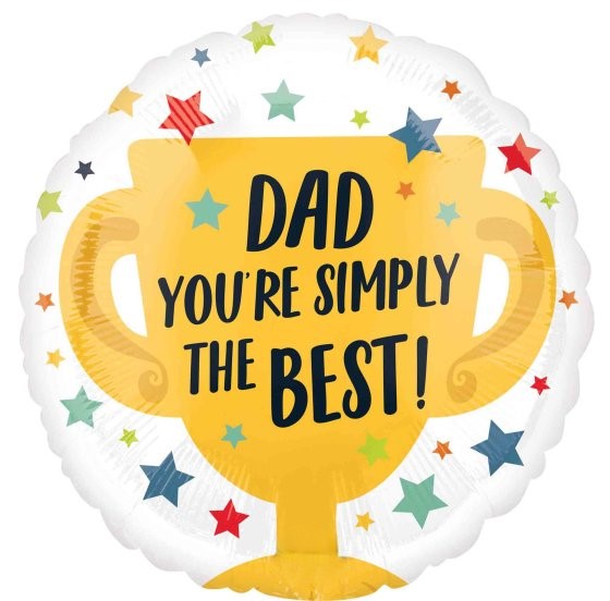 Simply the Best #1 Dad Foil Balloon 45cm Each