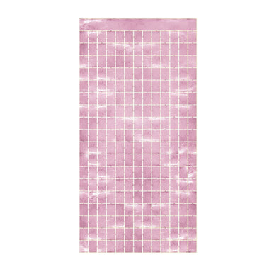 Light Pink Metallic Square Curtain 88.5cm x 177cm Each
