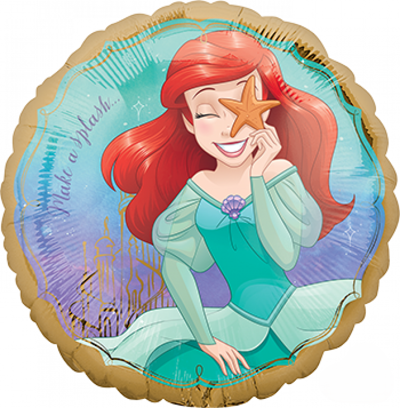 Ariel Mermaid Once Upon A Time Standard Foil Balloon 45cm