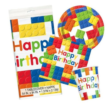 Building Blocks Party Pack For 8