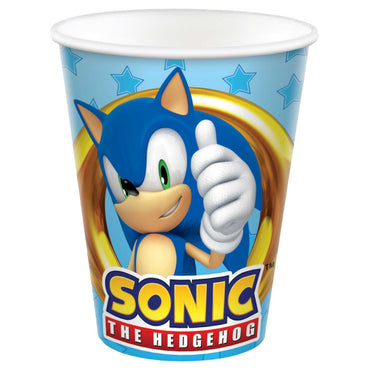 Sonic the Hedgehog Paper Cups 266ml 8pk