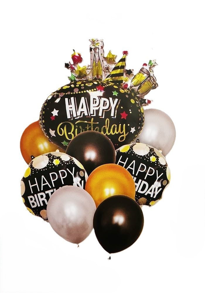 Black Oval Birthday Styling Set