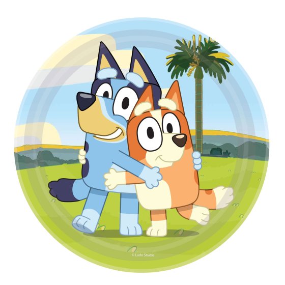 Bluey Round NPC Paper Plates 23cm 8pk
