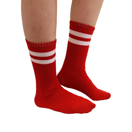Team Spirit Red Striped Sock