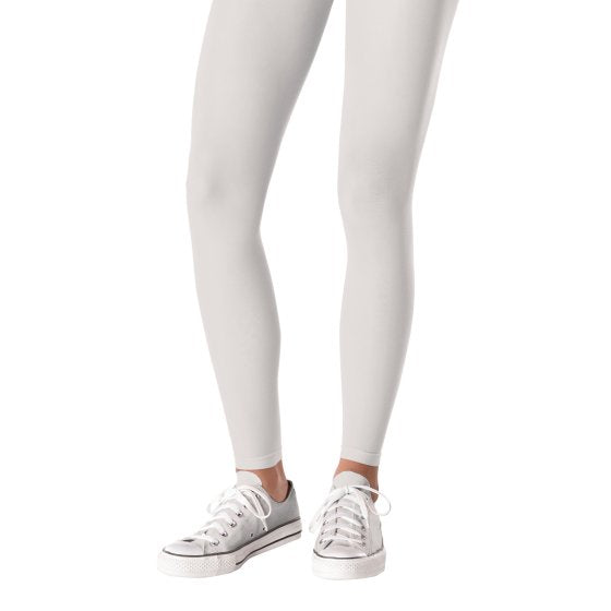 Team Spirit White Footless Tights