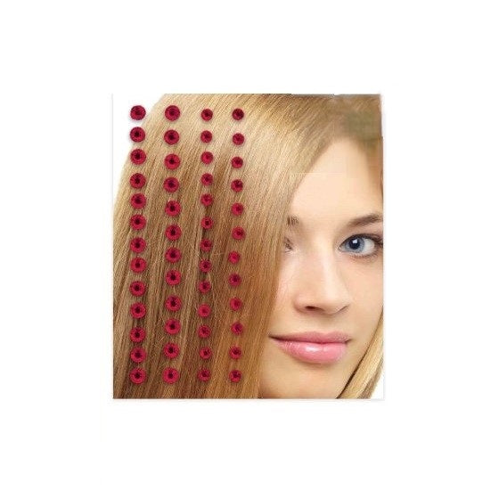 Team Spirit Red Hair Gems 50pk