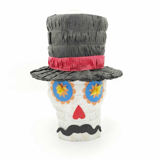 Fright Night Top Hat Skull Pinata