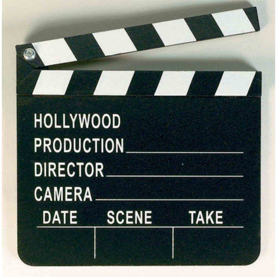 Hollywood Clapboard Die Cut 17cm x 20cm Each