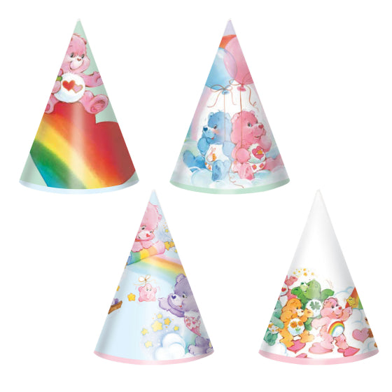 Care Bears Mini Cone Hats 8pk