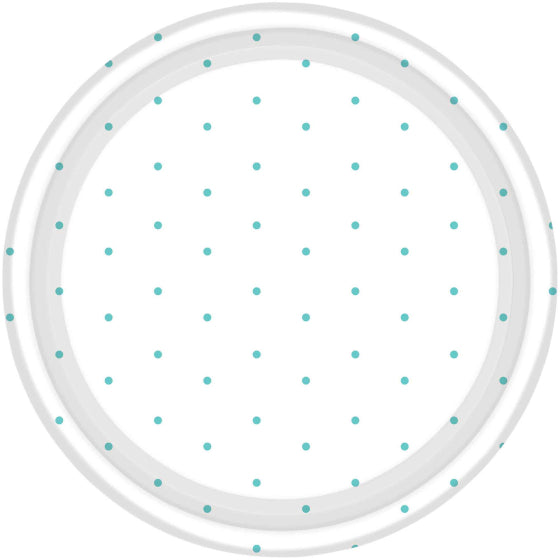 Dots Round NPC Dessert Paper Plates 17cm 8pk