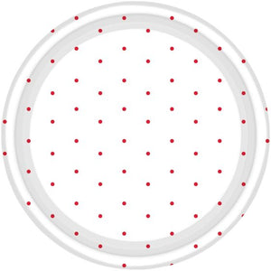 Dots Round NPC Dessert Paper Plates FSC 17cm 8pk