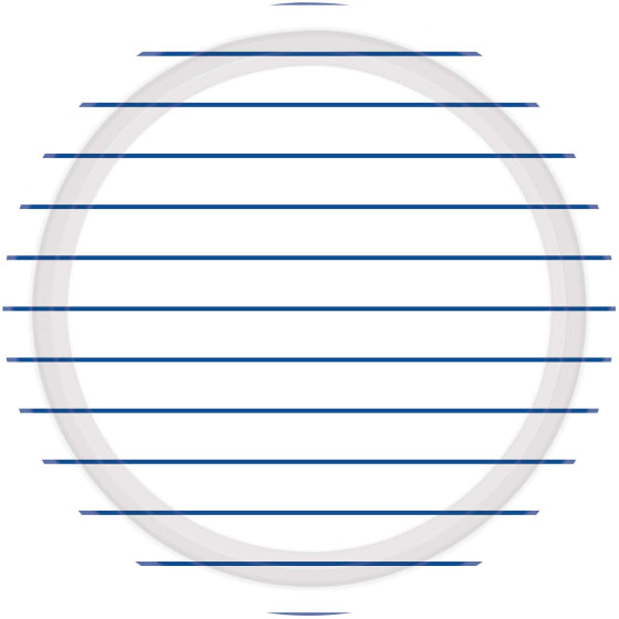 Bright Royal Blue Stripes NPC Round Paper Plates FSC 23cm 8pk