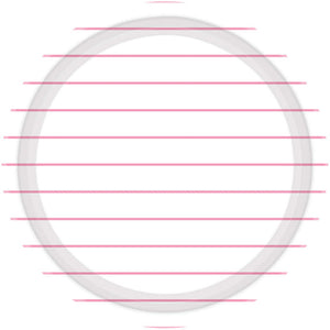 Stripes Round NPC Lunch Paper Plates FSC 23cm 8pk