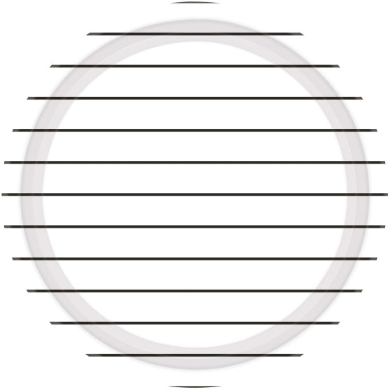 Stripes Round NPC Lunch Paper Plates 23cm 8pk