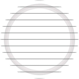 Stripes Round NPC Lunch Paper Plates FSC 23cm 8pk