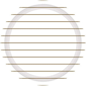 Stripes Round NPC Lunch Paper Plates FSC 23cm 8pk