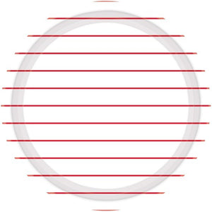 Stripes Round NPC Lunch Paper Plates FSC 23cm 8pk