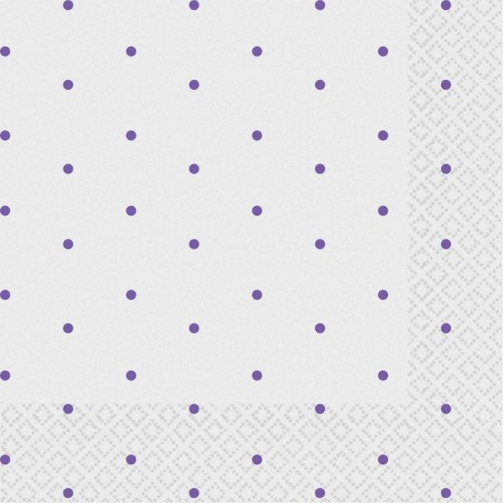 Dots Beverage Napkins 2-Ply FSC 16pk