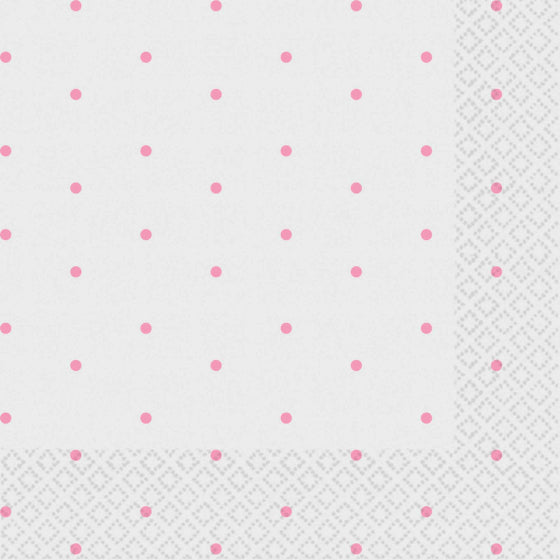 Dots Beverage Napkins 2-Ply FSC 16pk