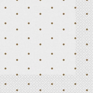 Dots Beverage Napkins 2-Ply FSC 16pk