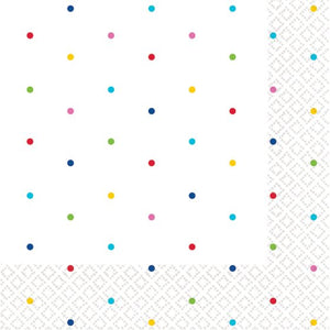 Dots Beverage Napkins 2-Ply FSC 16pk