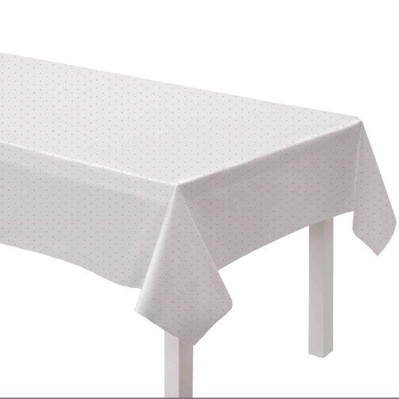 New Pink Dots Paper Tablecover FSC 137cm x 274cm Each