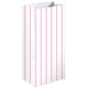 Bright Pink Stripe Paper Treat Bags FSC 13cm x 25cm x 7.5cm 8pk