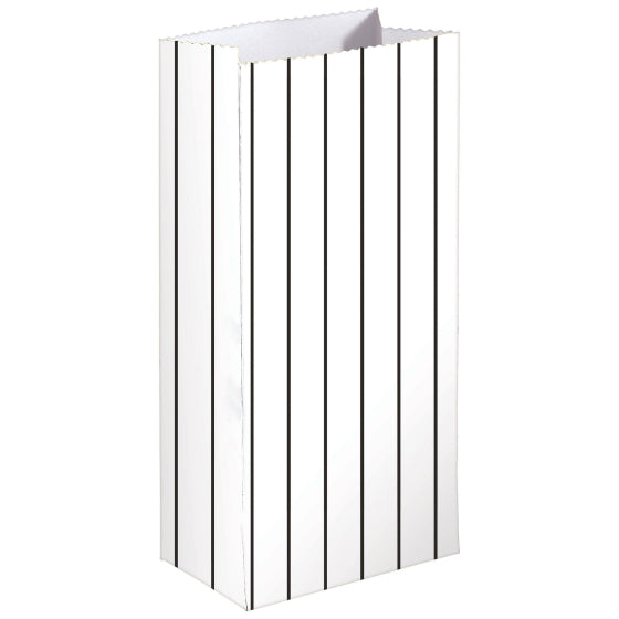 Stripe Paper Treat Bags 13cm x 25cm x 7.5cm 8pk