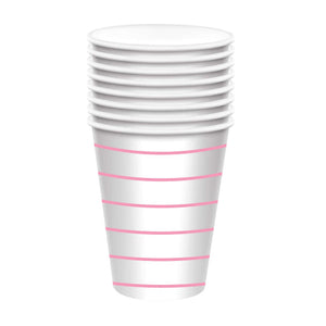 Stripes Paper Cups FSC 266ml 8pk