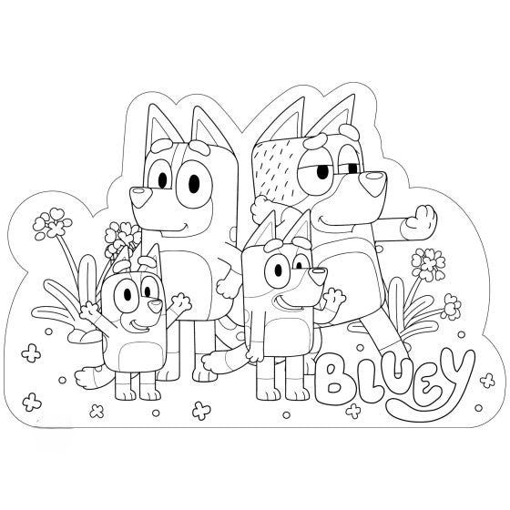 Bluey Colour In Placemats 8pk