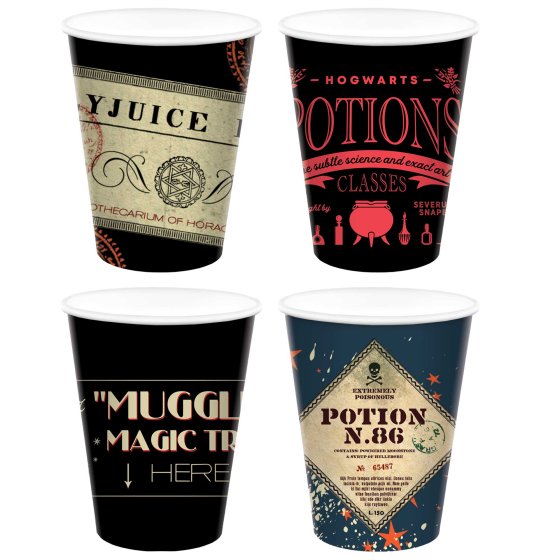 Harry Potter Mixed HC Paper Cups 266ml 8pk