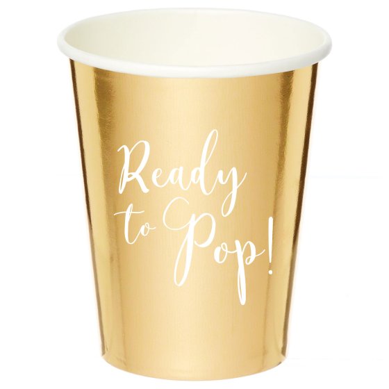 Ready To Pop HC Paper Cups 266ml 8pk