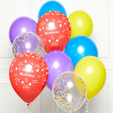 Primary Happy Birthday DIY Latex Balloon Kit