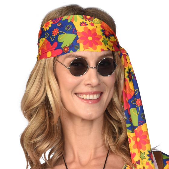 70s Hippie Black Sunglasses