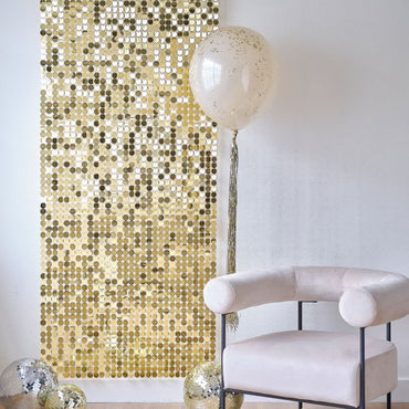 Gold Party Shimmer Wall Back Drop 30.5cm x 30.5cm 12pk