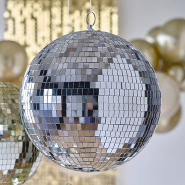 Gold Party Silver Disco Ball Large 30cm Each