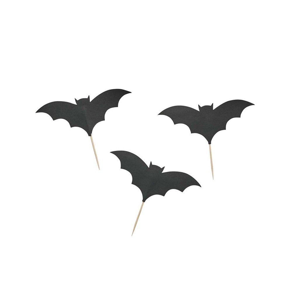 Creepy Chic Bat Cupcake Topper 12pk
