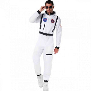 White Astronaut Suit Men Costume