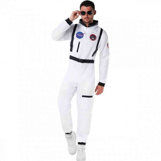 White Astronaut Suit Men Costume