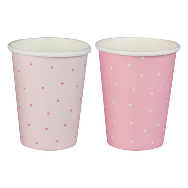 Pamper Party Polka Dot Paper Cups 11cm x 22.8cm 8pk