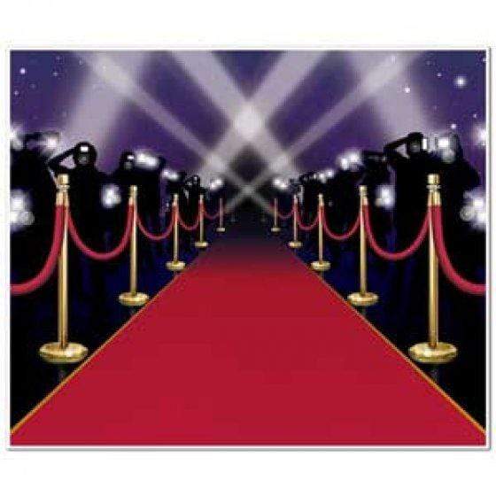 Backdrop Red Carpet & Stanchions Scene Setter Each