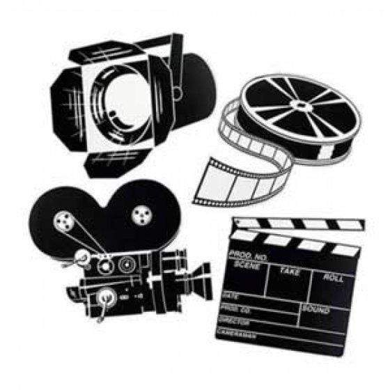 Awards Night Movie Set Cutouts 4pk
