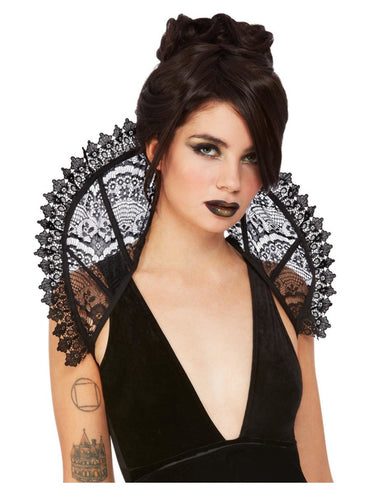 Fever Gothic Lace Stand Up Collar with Back Tie Kit each